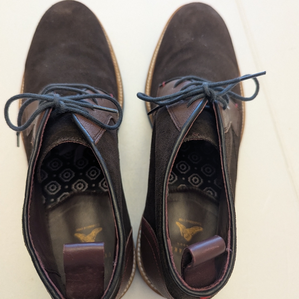 Ted Baker London Challen Brown Suede Chukka Boots Size 9 - Picture 4 of 6